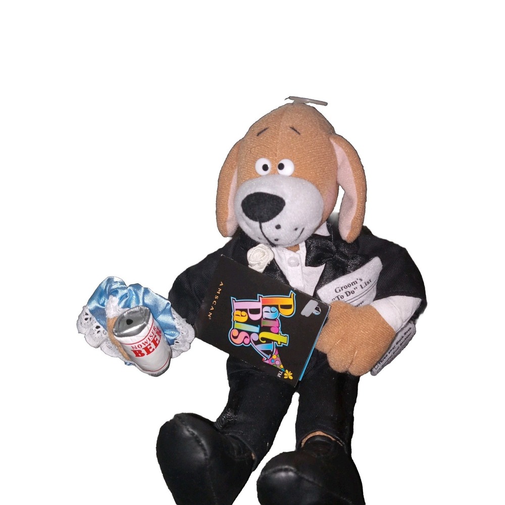 Party Pals‎ Amscan Plush GROOM Stuffed Animal 10" Toy